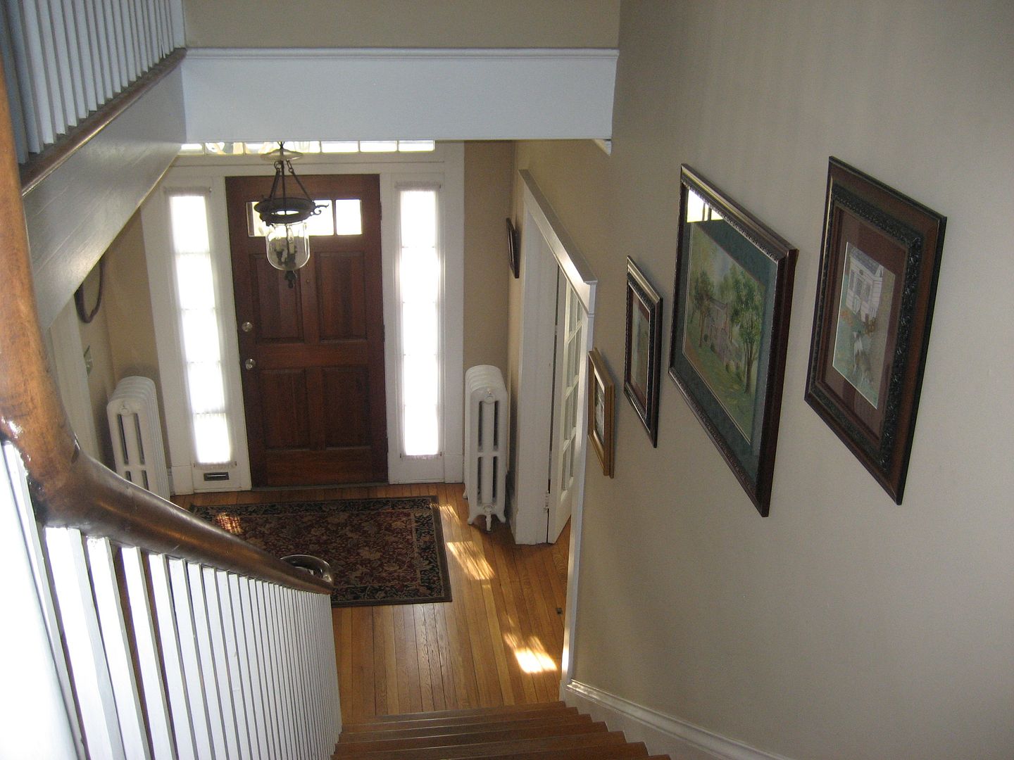 View from upstairs - looking into the foyer.