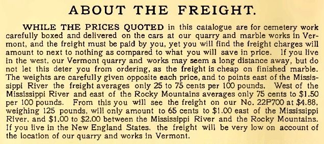 freight costs might seem