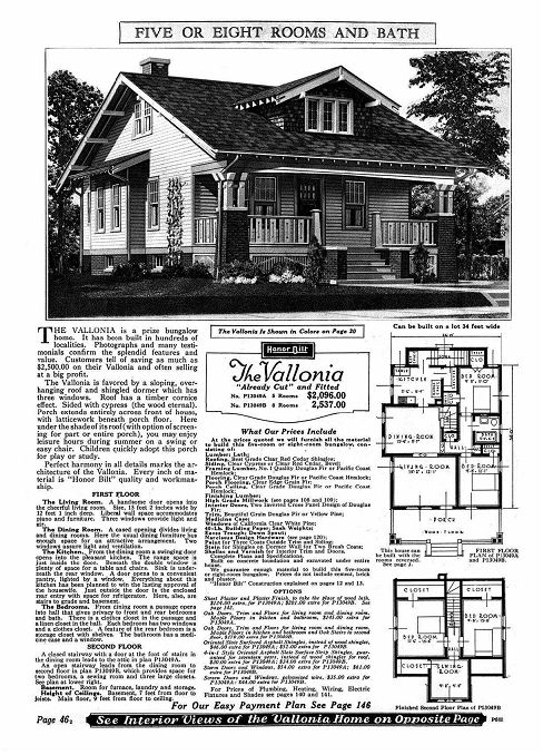 Sears Vallonia as shown in the 1922 catalog