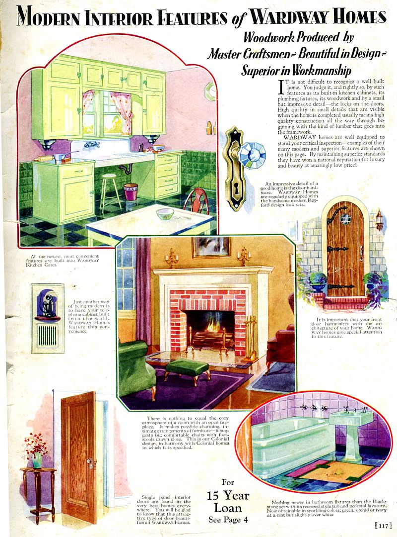 A page from the 1931 Wardway catalog, from which Virgil ordered some of his hardware and plumbing fixtures. 