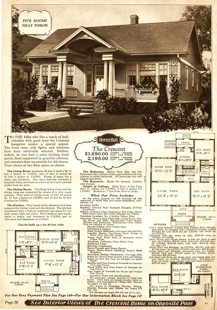 The Sears Crescent, from the 1928 catalog.