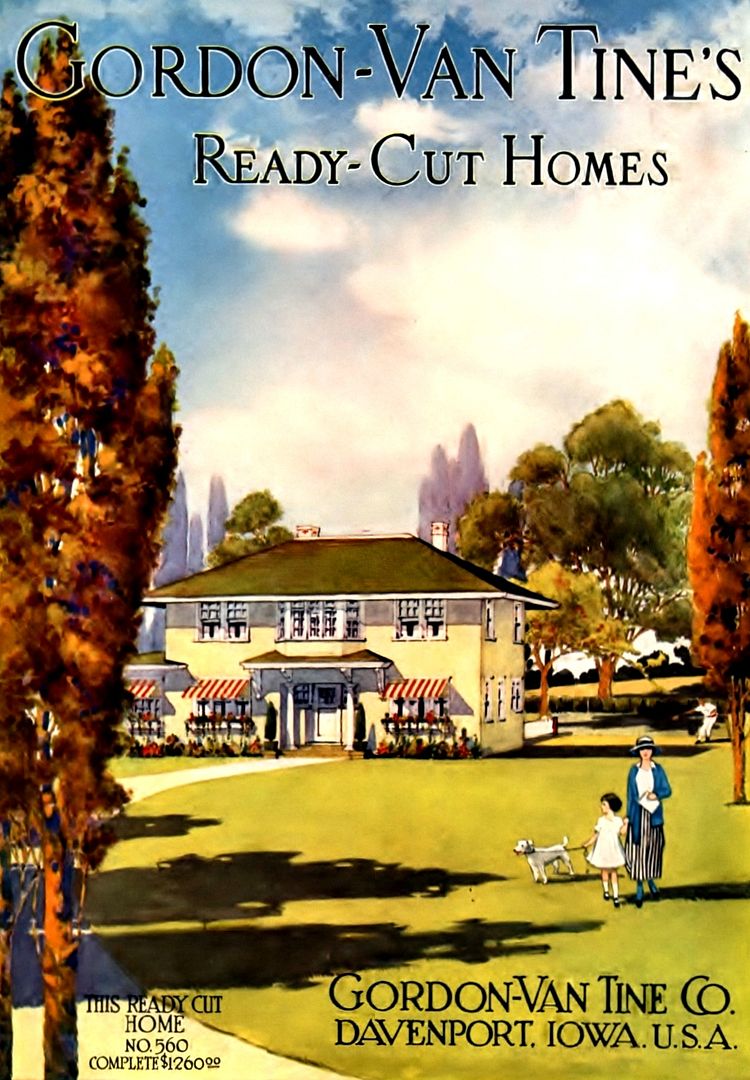 In addition to Sears, we also found some kit homes from Gordon Van Tine (another early 20th Century kit home company).