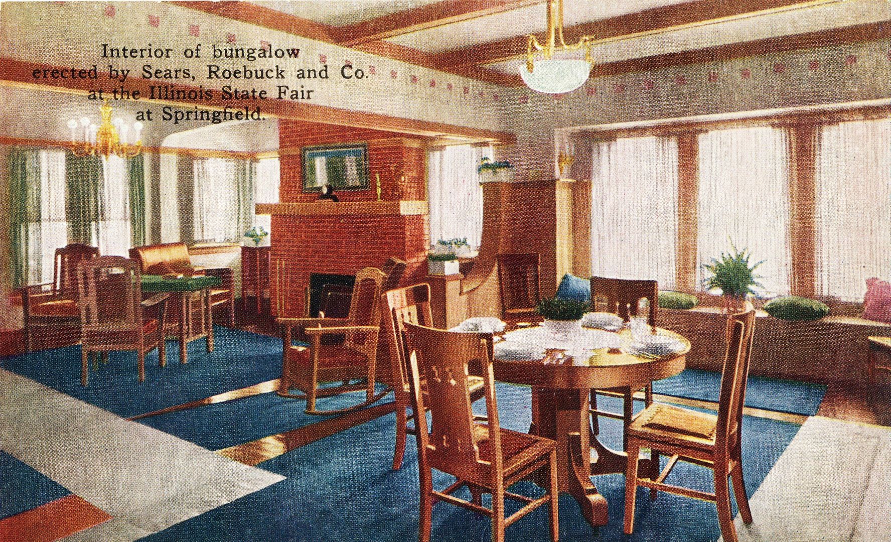 Another postcard shows the fancy interior of the Avondale.