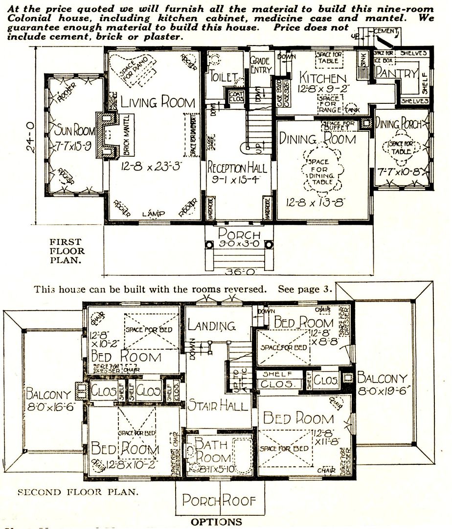 Floor plan from the Lexington