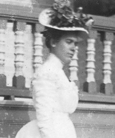 Elise Fargo (Mccammon) at the Fargo Mansion sometime in the late 1890s. Elsie was one of three daughters born to Mary Rutherford Fargo (Wife #1) and Enoch Fargo. Elsie was the eldest, and it was Elsies daughter (Mary Mccammon Wilson) who wrote The History of Lake Mills. Its in that book that Mary Wilson states plainly, [Enoch] shot Addie! (p 341). 