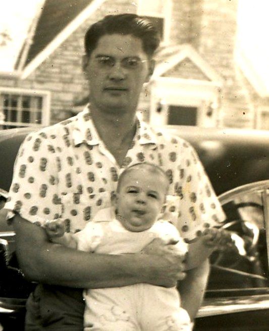 Ed and Father, in 1956. 