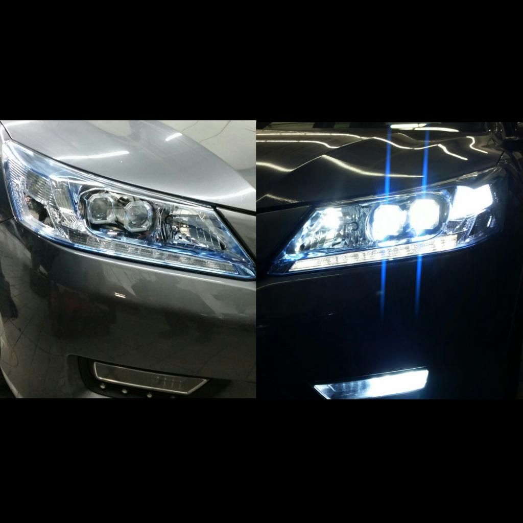 Installed JDM Accord Hybrid LED Headlights - Drive Accord Honda Forums