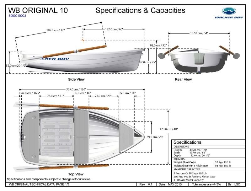 Walker Bay 10 Dinghy with Oars and Sail Kit, Wroxham eBay