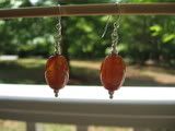 Fire, fire!!!  Fire Agate Earrings-20% off today only, 1-6 PM!
