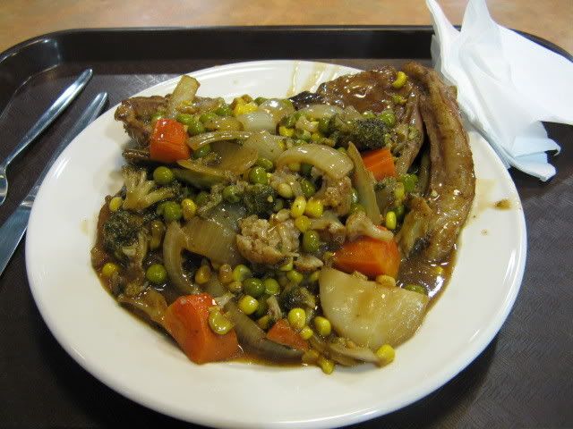 roast lamb dinner