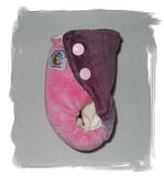 Newborn Pink Eggplant Fitted  *Organic Velour lined with Organic Cotton*