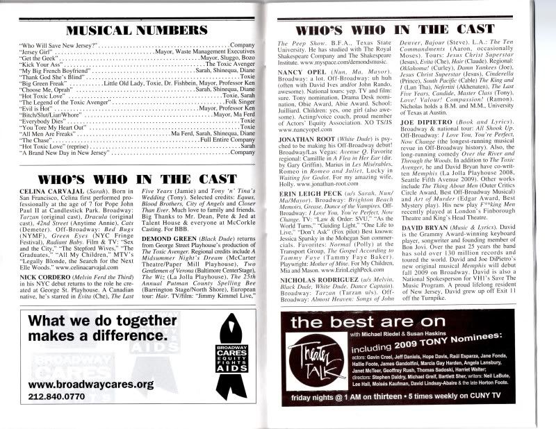 re: No Musical Numbers in Some Playbills