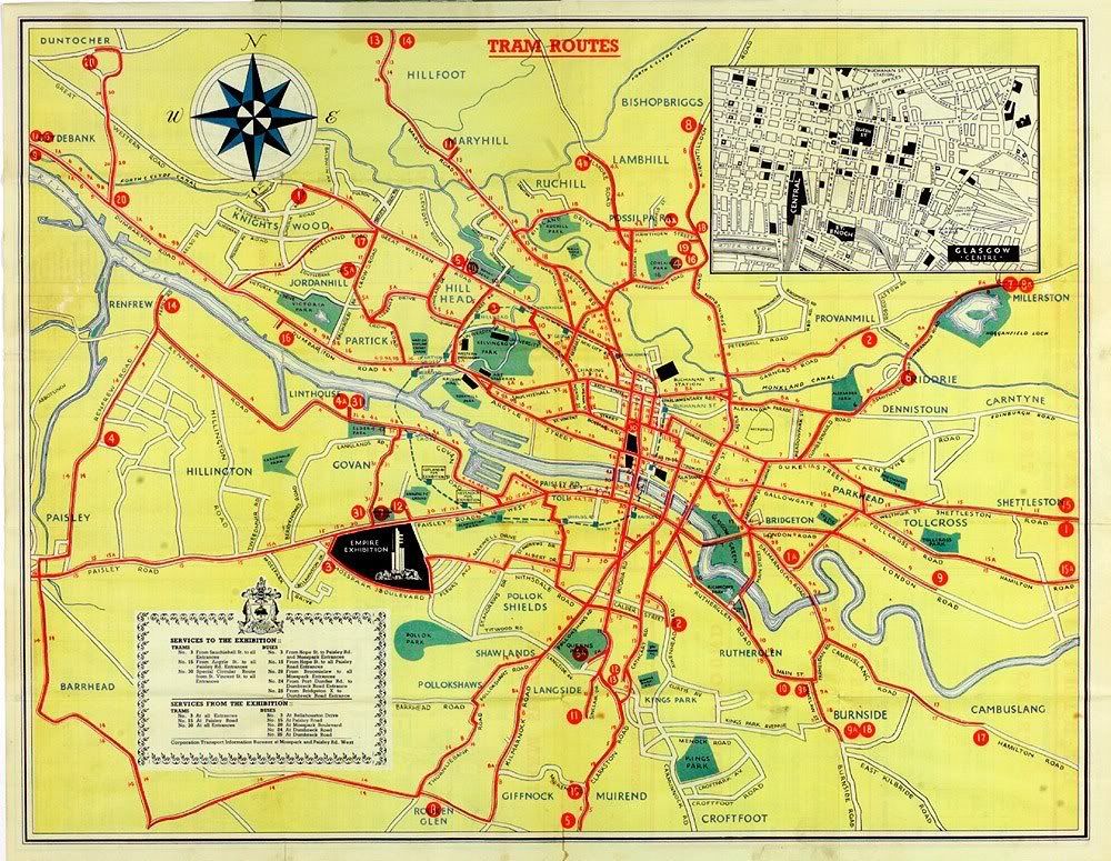 Map Glasgow