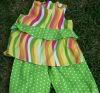 Tangerine Waves and Lime Dots! sz3