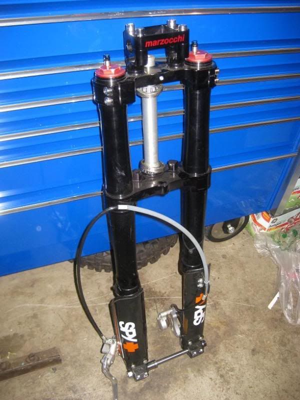 klx 110 need elka shock, throttle w/cable, zoke, and clutch