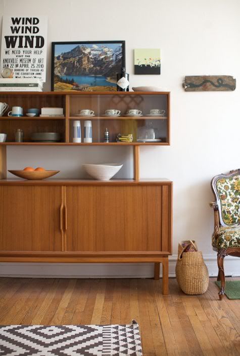 mid century modern credenza