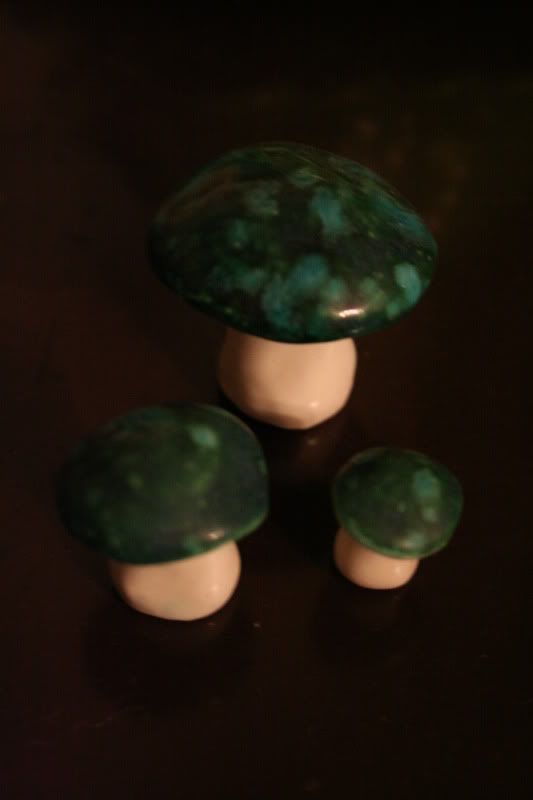 mushroom figurines