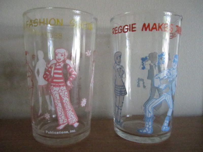 thrift finds archie comics jelly jars
