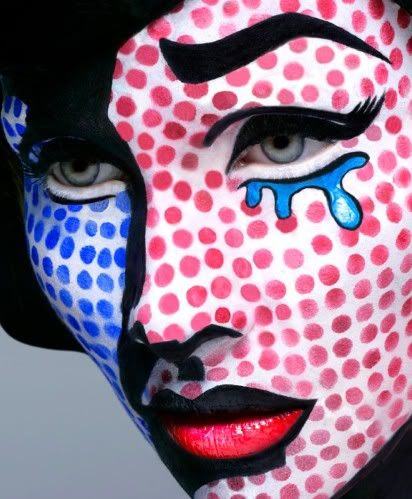 roy lichtenstein halloween costume make up