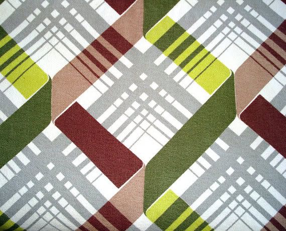 vintage mid century fabric