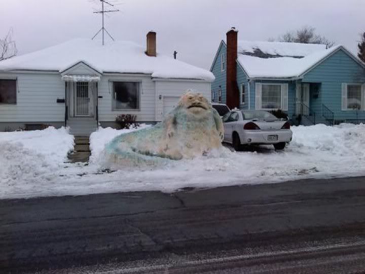 jabba the hut snowman