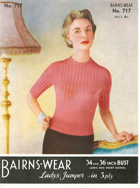 vintage knit patterns