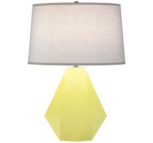 vintage inspired yellow lamp