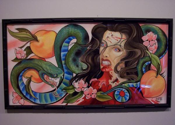 neal scoggins snake and woman painting