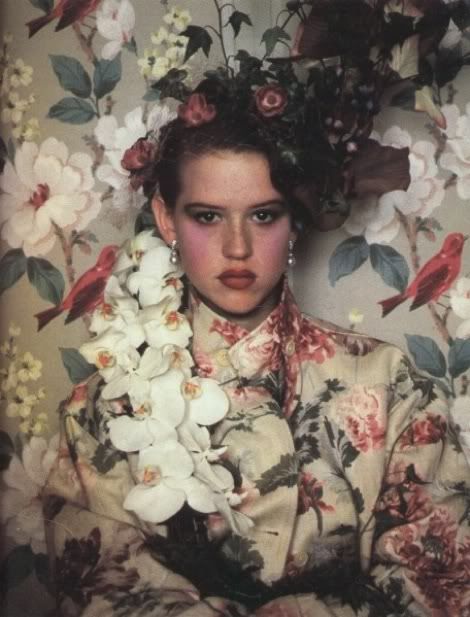 molly ringwald in floral