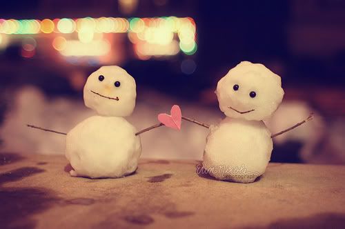 snowmen in love
