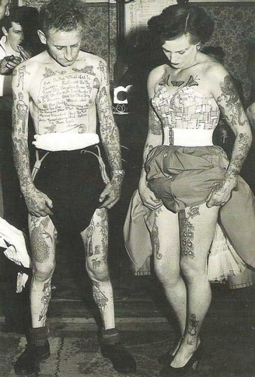 vintage tattooed women