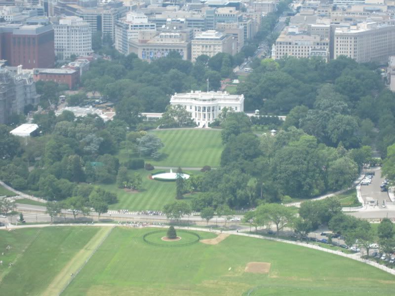 view of white house from washington memorial
