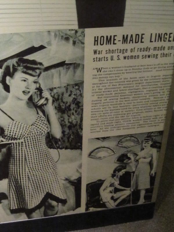 wwii make your own lingerie article