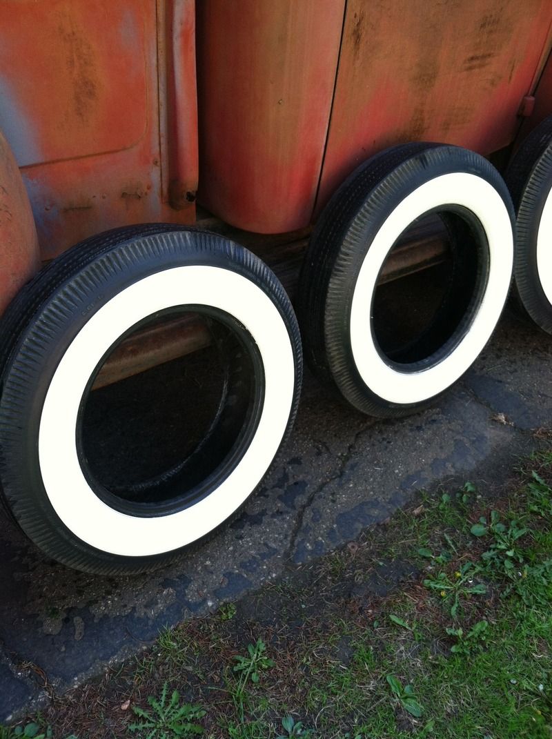 Set of 5 6.0016 Whitewall tires used The H.A.M.B.