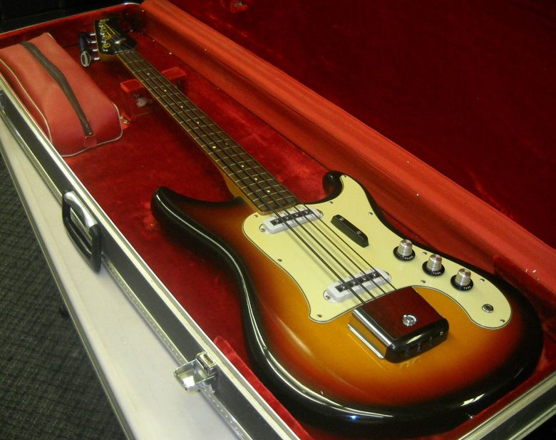 Guitar Blog  1966 67 vintage Yamaha SB 2 bass guitar in sunburst