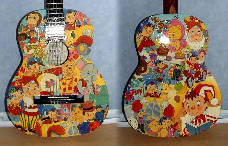 Decorated Acoustic Guitar