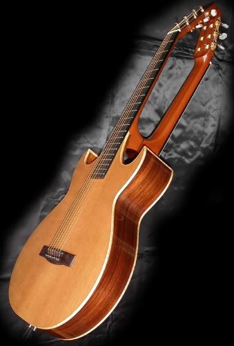 Gottschall funnel-bodied double-sided guitar