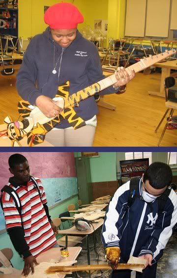 Brooklyn kids make electric guitars