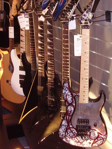 Charvel and Jackson guitars