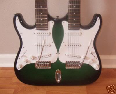 rubbish double neck strat type thing