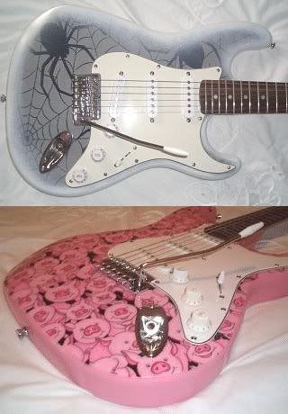 Spiders or pigs on your guitar?