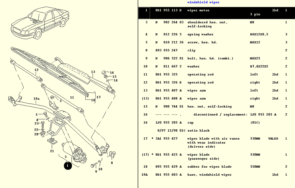 2004 Audi A 4 Relay Box Location