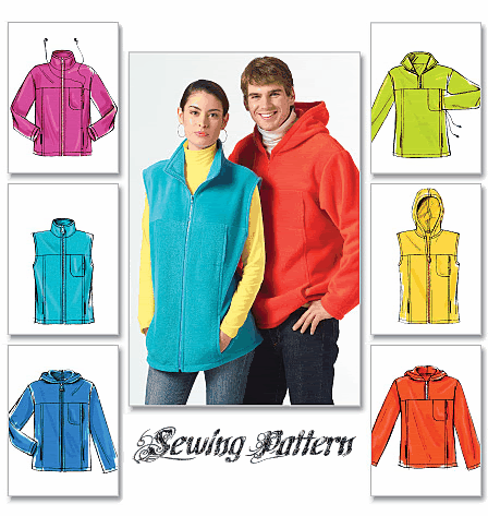 McCall&amp039s 5252 Sewing Pattern to MAKE Unisex Fleece Jackets