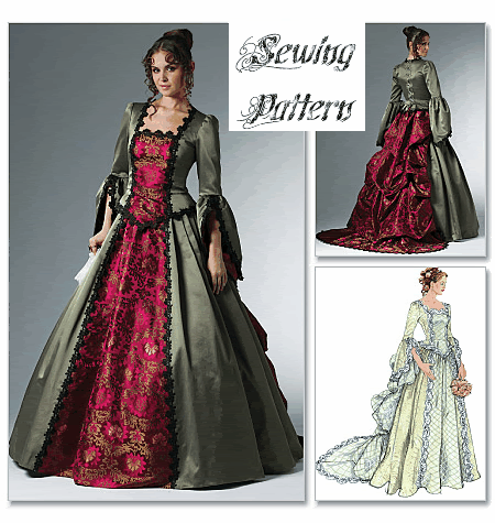McCall 39s 6097 Victorian Wedding Gown Sewing Pattern eBay