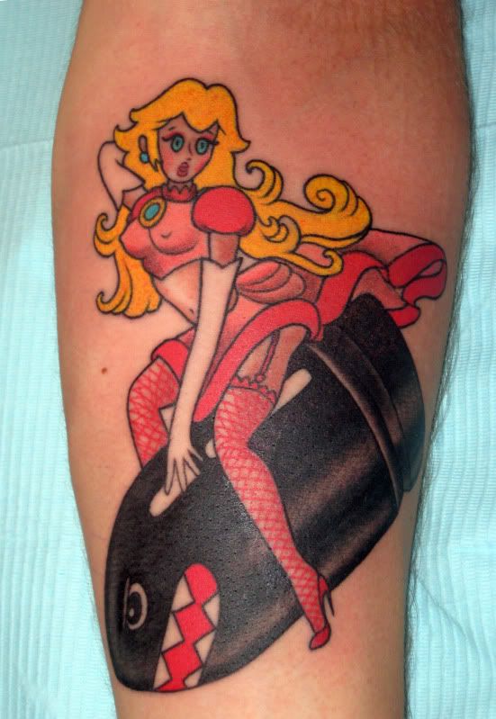 princess+peach. tattoos.