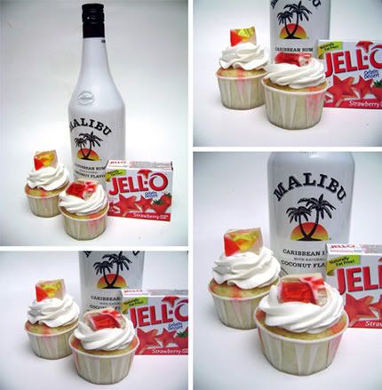 Birthday Cake Shot on Jello Shot Cupcakes    I   Cuppycakes