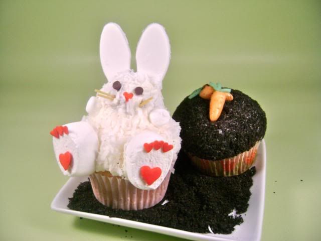 easter bunny cupcakes pictures. easter bunny cupcakes