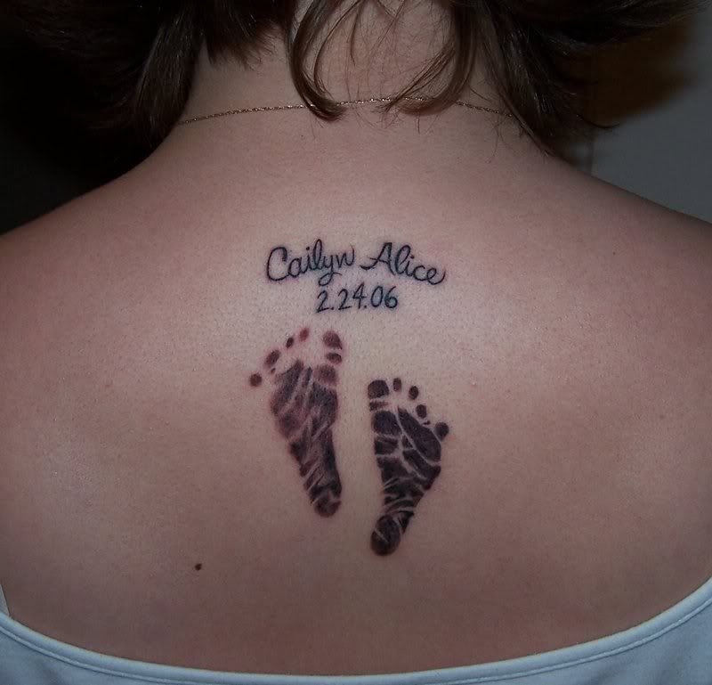 baby foot print tattoo by ~hoviemon on deviantART baby foot prints tattoos