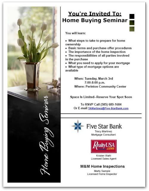 Home Buying Seminar Flyer