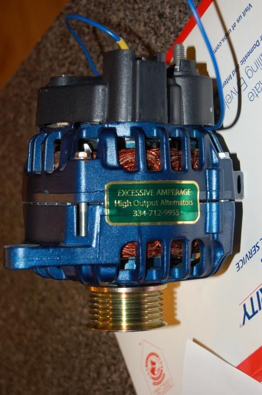 My Excessive Amperage 200 amp HO Alternator with voltage regulator for